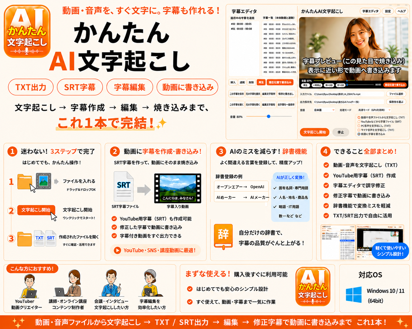 かんたんAI文字起こしの総合まとめ